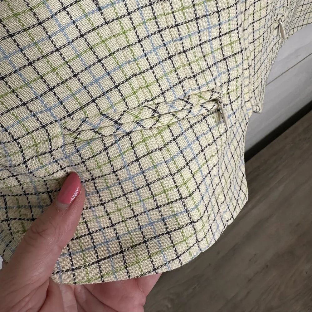 Burberry Womens Size 10 Vintage Plaid Vest Nova Check Sleeveless Wool Blend Top - Picture 2 of 7